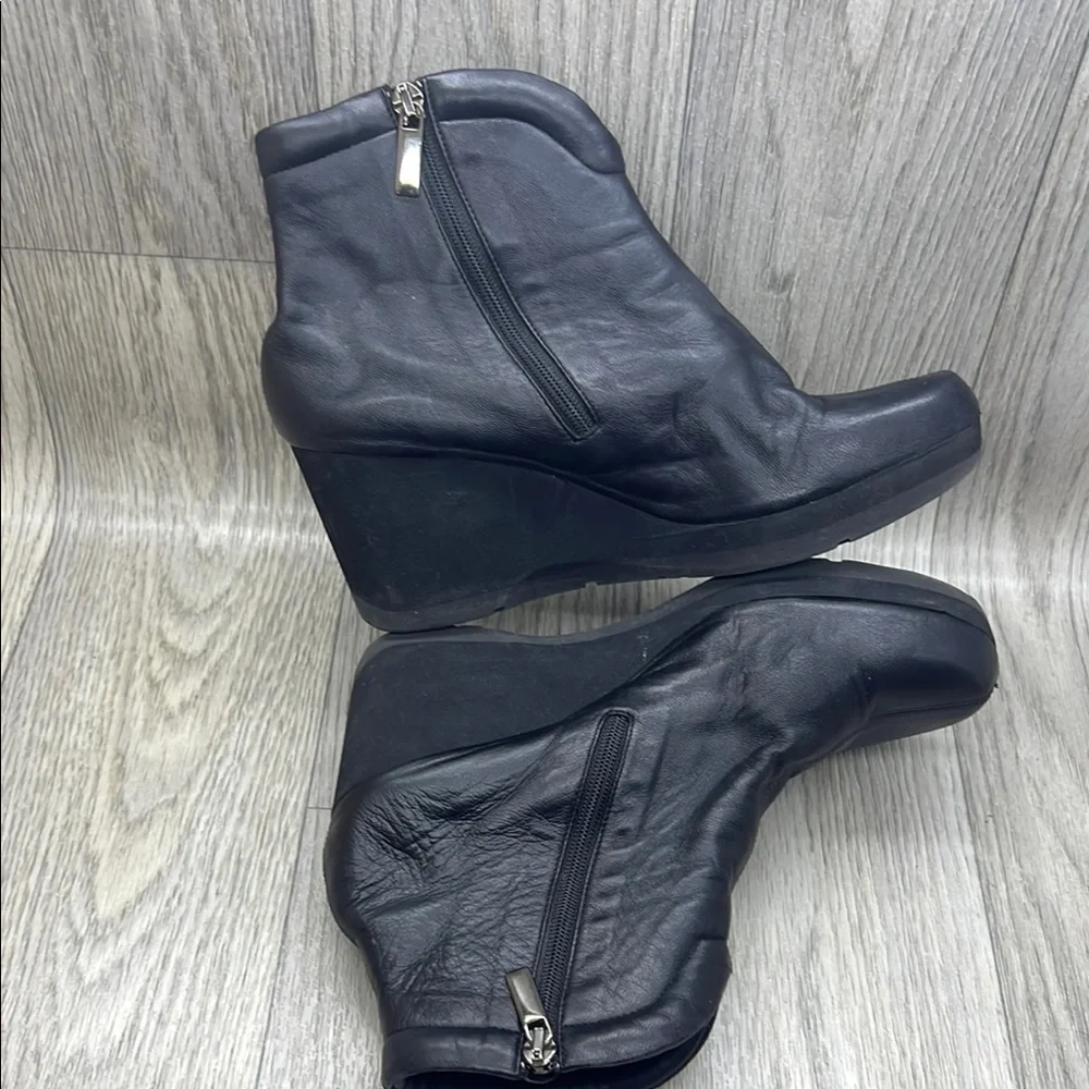 THIERRY RABOTIN wedge ankle boots trenton black